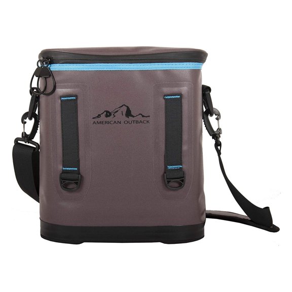 World Famous Sports American Outback 12 Can (7L) Soft Side Cooler (Grey)