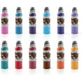 thumbnail image 1 of World Famous Tattoo Ink - 12 Primary Color Tattoo Kit #2 - Professional Tattoo Ink in Color Assortment of Tattoo Ink - Skin-Safe Permanent Tattooing - Vegan & Non-Toxic (1 oz Each), 1 of 5