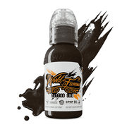World Famous Tattoo Ink - Professional Tattooing Pigments - Dark Chocolate 1oz