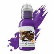 World Famous Tattoo Ink - Professional Tattooing Pigments - Deep Amethyst 1oz