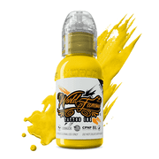 World Famous Tattoo Ink - Professional Tattooing Pigments - Illuminati Yellow 1oz