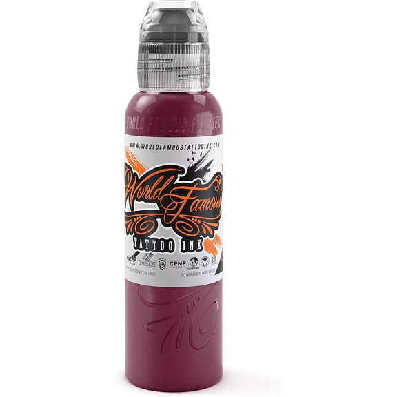 World Famous Tattoo Ink - Professional Tattooing Pigments - Liberachi Red 1oz