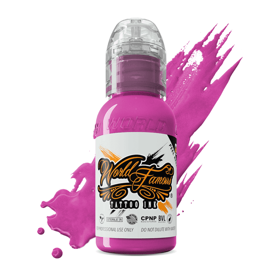 World Famous Tattoo Ink - Professional Tattooing Pigments - Paris Pink 1oz