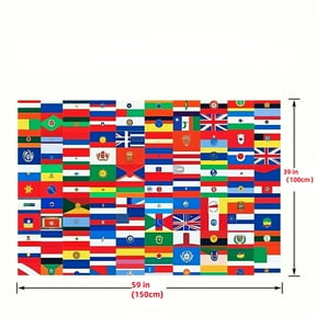 DANF FLAG 200 Countries String Flag Bunting Banner 184 ft Outdoor ...