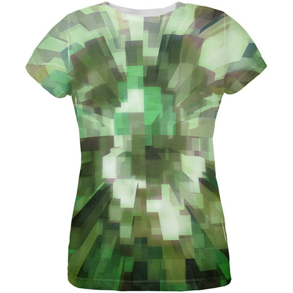 World Game Builder Camo Blocks All Over Womens T Shirt