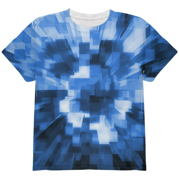 World Game Builder Water Blocks All Over Youth T Shirt