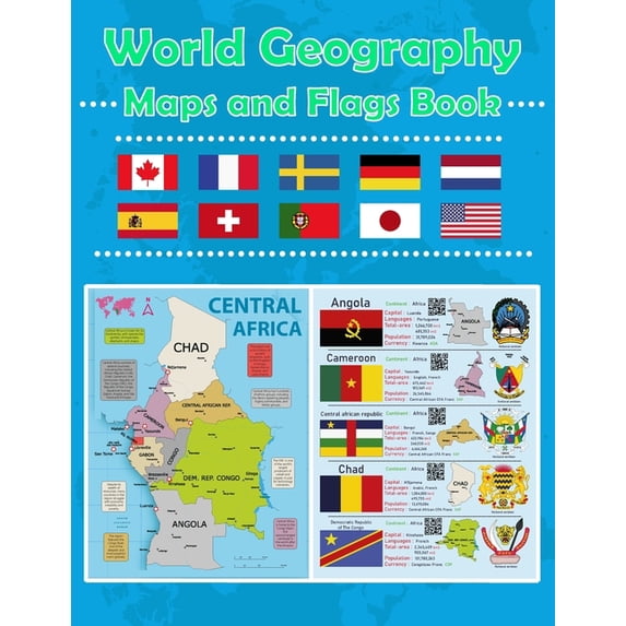 World Geography Maps and Flags Book: A Regional Guide to World ...