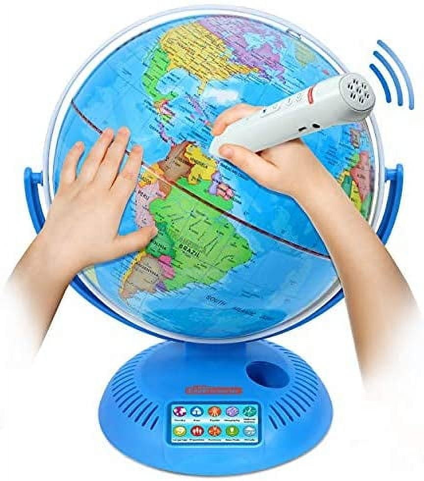  Globes For Kids 3-in-1 Light Up World Globe With Stand -  Illuminated Star Map And Built-in Night Lamp Projector, 8” - Learning &  Educational STEM Toys, Gifts For Kids Ages 8