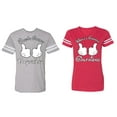 thumbnail image 1 of World Greatest Boy & Girlfriend Matching Couple Cotton Jerseys (Men Heather / Women Red) (Men M / Women M), 1 of 3