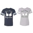 thumbnail image 1 of World Greatest Boy & Girlfriend Matching Couple Cotton Jerseys (Men Navy / Women Heather) (Men L / Women XXL), 1 of 3