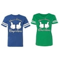 thumbnail image 1 of World Greatest Boy & Girlfriend Matching Couple Cotton Jerseys (Men Royal / Women Green) (Men S / Women M), 1 of 3