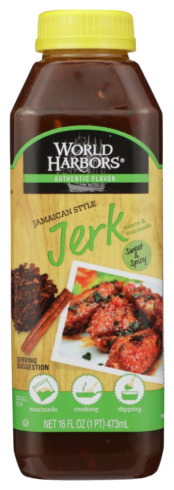 World Harbors Sauce And Marinade Jamaican Jerk, 16 Fz
