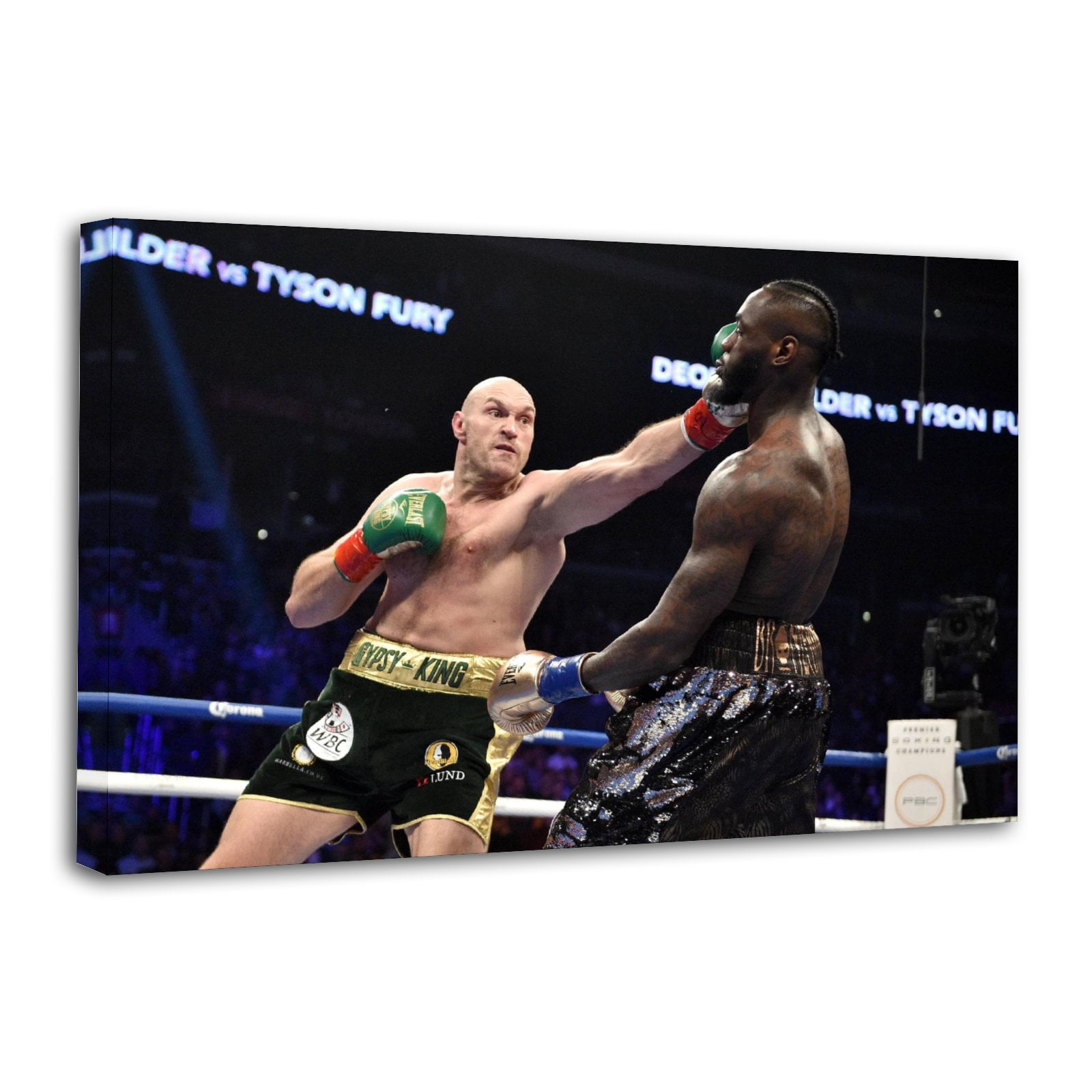 World Heavyweight Boxing Tyson Fury Beats Deontay Wilder Poster ...