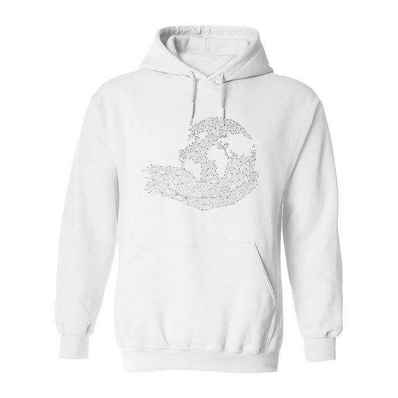 World In Hands Hoodie Men -Image by Shutterstock, Male x-Large