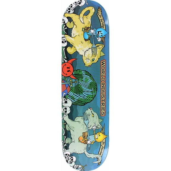 World Industries Cats Jousting Original Skateboard Deck - 8.25" (Deck Only)