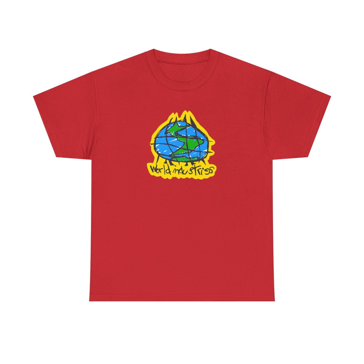 World Industries Globe Sketch Classic Skateboarding 90s
