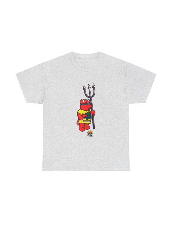 World Industries Red Devil Bear Skate Skateboarding 90s Design T Shirt Tee - Ash / XL