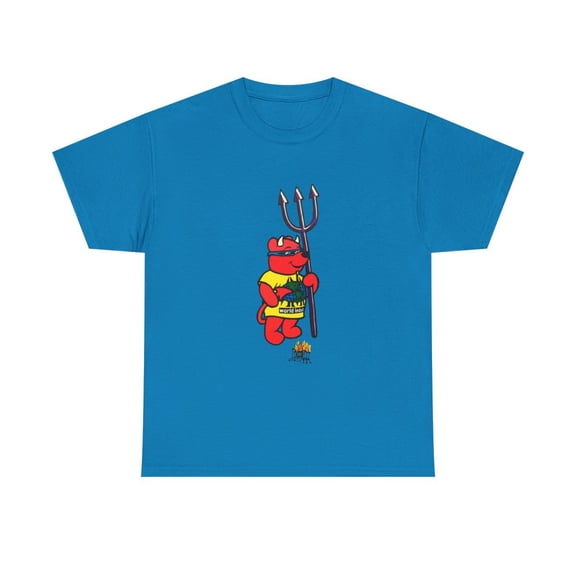 World Industries Red Devil Bear Skate Skateboarding 90s Design T Shirt Tee - Sapphire / 3XL
