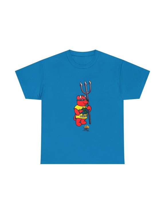 World Industries Red Devil Bear Skate Skateboarding 90s Design T Shirt Tee - Sapphire / S