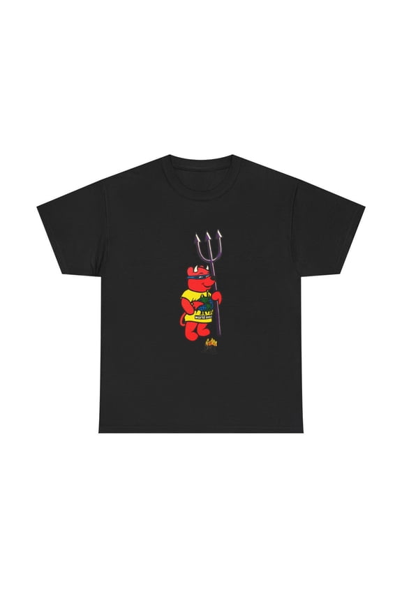 World Industries Red Devil Bear Skate Skateboarding 90s Design T Shirt Tee - Black / S