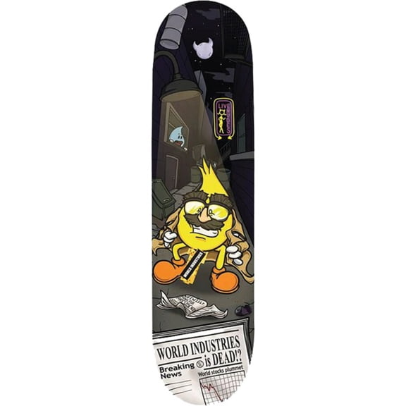 World Industries Skateboards Flushed Skateboard Deck - 8.3" x 32" (Deck Only)