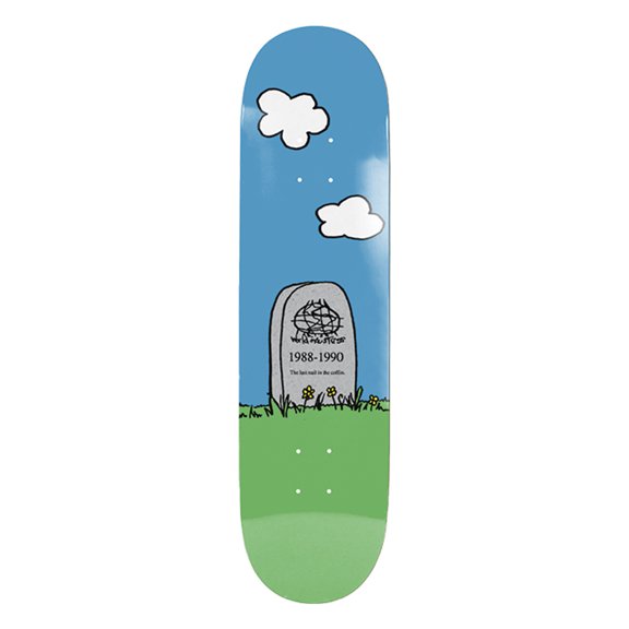 World Industries WI Skateboarding Is Dead Skateboard Deck - 8.5" EX7 Blue/Green (Deck Only)