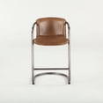 thumbnail image 1 of World Interiors Chiavari 22" Leather Counter Chairs in Brown (Set of 2), 1 of 5