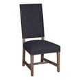 thumbnail image 1 of World Interiors Dani 18.5" Fabric High Back Dining Chairs in Charcoal (Set of 2), 1 of 8