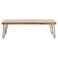 thumbnail image 1 of World Interiors Grandby Acacia Wood Live Edge Coffee Table in Walnut, 1 of 10