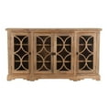thumbnail image 1 of World Interiors Pengrove 75" Mango Wood/Glass Cabinet in Light Brown, 1 of 8