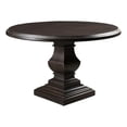 thumbnail image 1 of World Interiors Toulon 60" Round Mango Wood Dining Table in Dark Brown, 1 of 7