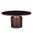 thumbnail image 1 of World Interiors Vallarta 60" Round Mango Wood Two Tone Dining Table in Brown, 1 of 4