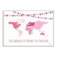 thumbnail image 1 of Stupell Industries World Is Yours to Explore Motivational World Map,13 x 19,Designed by Martina Pavlova, 1 of 5