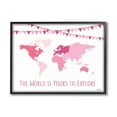 thumbnail image 1 of Stupell Industries World Is Yours to Explore Motivational World Map,16 x 20,Designed by Martina Pavlova, 1 of 3