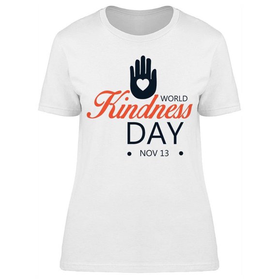World Kindness Day, With Hand T-Shirt Women -Image by Shutterstock, Female x-Large