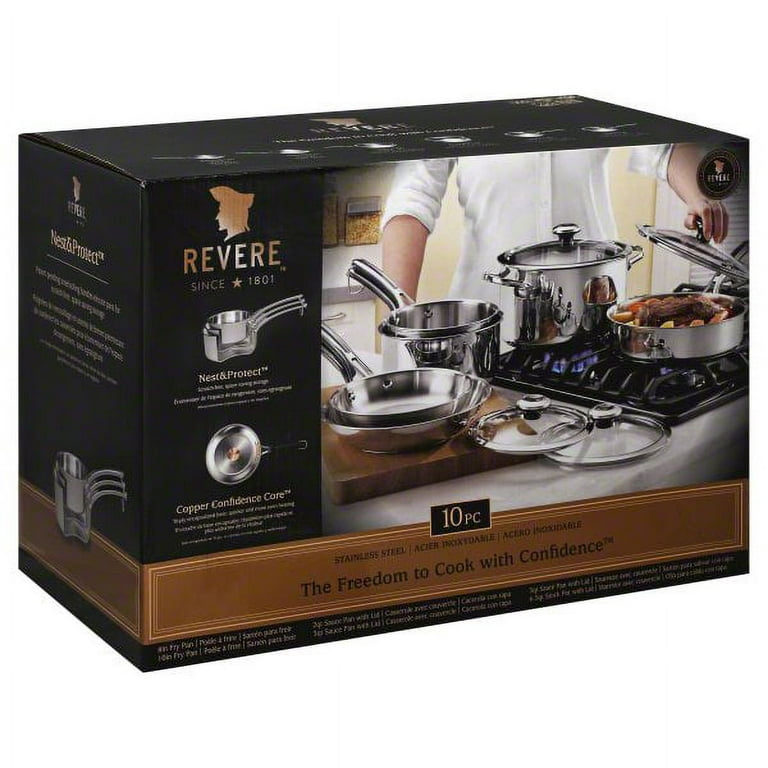 Revere 10-piece Copper Bottom Cookware Set - Bed Bath & Beyond