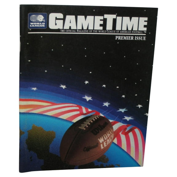 World League GameTime Official Magazine American Football Premiere Issue Paperback Book