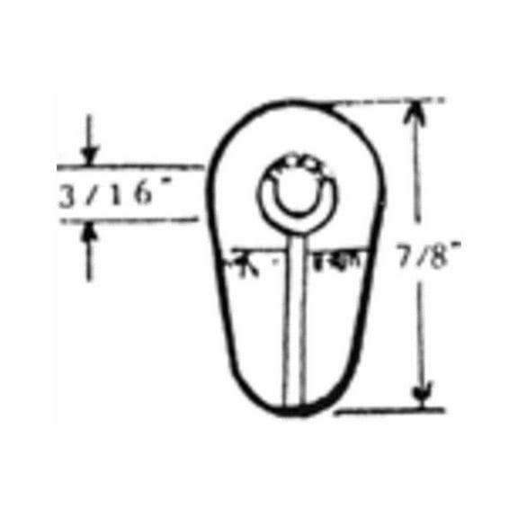 World & Main WP-8830H Screen Clips Storm W/Screws-50 Per Bag