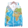 thumbnail image 1 of World Map 3D Print Oversized Zip Up Women/Men Hoodie Sweatshirt Streetwear Hip Hop Fleece Zipper Hooded Jacket Casual Sportswear, 1 of 3