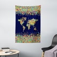 thumbnail image 1 of World Map Abstract Mosaic Global Modern Decor Atlas Design Wall Hanging Tapestry, 1 of 5