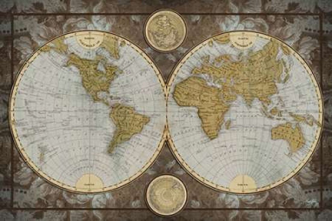 World Map Canvas Art - Elizabeth Medley (12 x 18)