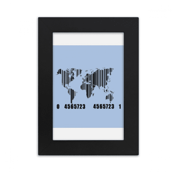 World Map Continent Ocean Desktop Photo Frame Picture Display Art Painting Exhibit