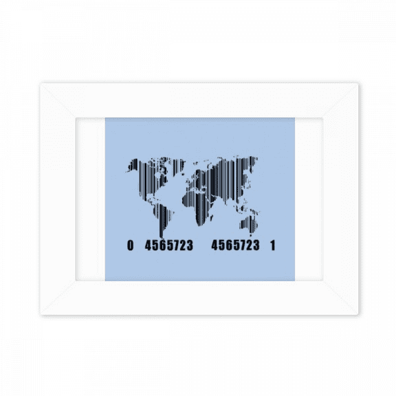 World Map Continent Ocean Photo Mount Frame Picture Art Painting Desktop 5x7 inch