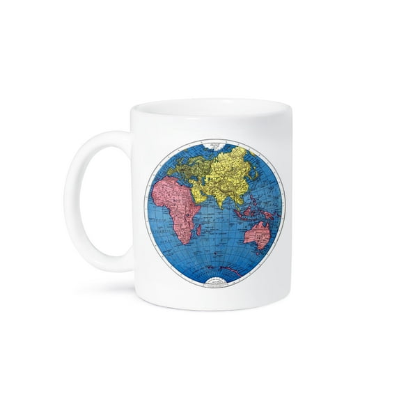 3dRose, World Map Earth Vintage Art, 11oz Mug