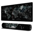 thumbnail image 1 of World Map Gaming Mouse Pad Large, Large Gaming Mouse Pad, Black World Map Desk Long Mouse with Keyboard Mouse Pads, Mat, 1 of 7