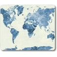 thumbnail image 1 of World Map Gaming Mouse pad,Watercolor Bule World Map Mouse pad Non-Slip Rubber Mousepads, 1 of 6