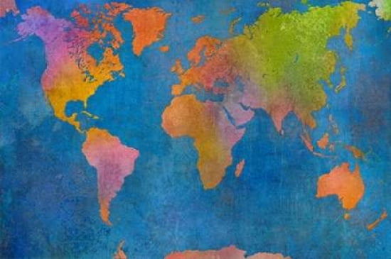 World Map I Canvas Art - Cora Niele (12 x 18)