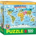thumbnail image 1 of World Map Illustrated 100 pc, 1 of 5