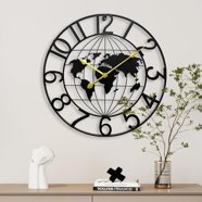 Image showcasing Large Metal Decorative Wall Clock for Living Room,Art Big Wall Clock ...