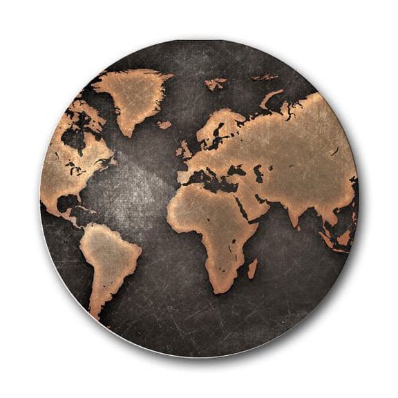 World Map Round Mouse pads Gaming Mouse Pad 7.87x7.87 inches
